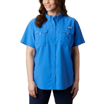 Columbia PFG Bahama Short Sleeve Plus Size, Camisa Azules Para Mujer | 086123-OUJ